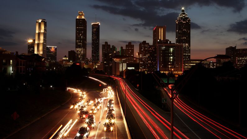 Atlanta visitors will pay about 28% less for flights to Georgia's capital city.