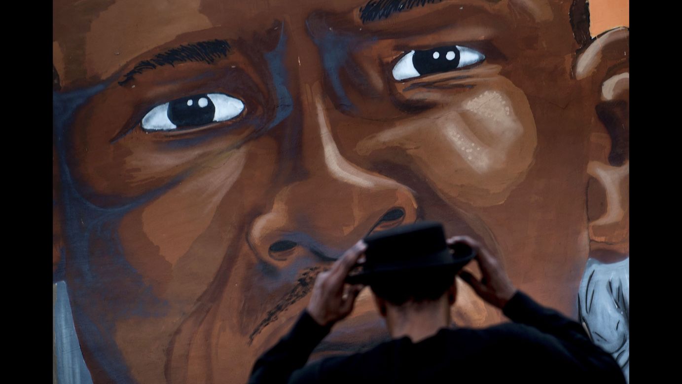 A mural dedicated to Freddie Gray is seen in Baltimore on Monday, April 25. Riots broke out throughout the city last year after Gray died in police custody. <a href="http://www.cnn.com/2015/09/02/us/baltimore-freddie-gray-death-case/" target="_blank">The case</a> raised long-simmering tensions between police and residents, and six police officers were eventually charged in connection with Gray's death.