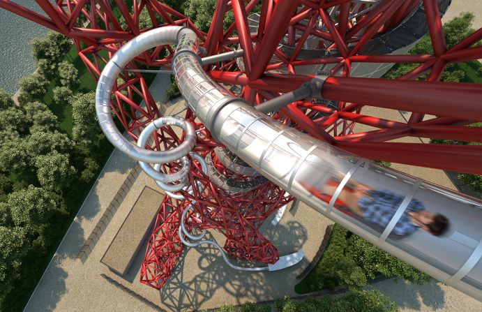 This is the world's longest and tallest tunnel slide. 