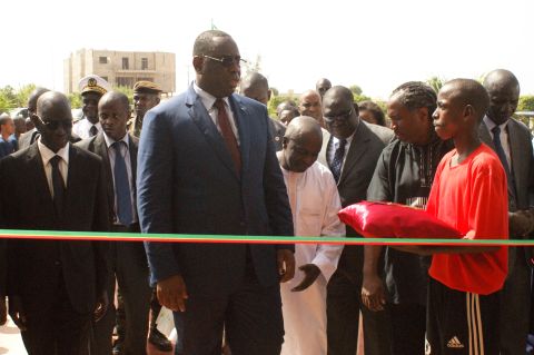 Senegal's president, Macky Sall, officially opened the academy. It is located near the beach resort of Saly, three hours south of the capital, Dakar. 