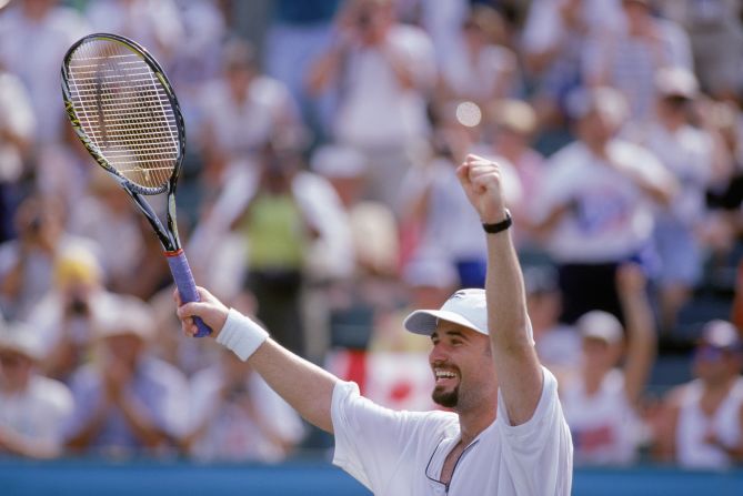 At the 1994 Olympics in Atlanta, Agassi became the first American tennis player to win Olympic gold in the men's singles since 1924 after he beat Spain's Sergi Bruguera in straight sets. 
