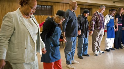 Seventh-day Adventists in prayer.