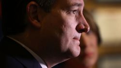 Republican presidential candidate Sen. Ted Cruz (R-TX) speaks with the media before participating in a taping of Fox News Channel's The Sean Hannity Show at the Indiana War Memorial on April 29, 2016 in Indianapolis, Indiana.