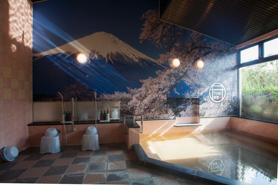 Visitors can soak in the Ryokan Tokyo Yugawara's own onsen (hot spring) before going to bed.