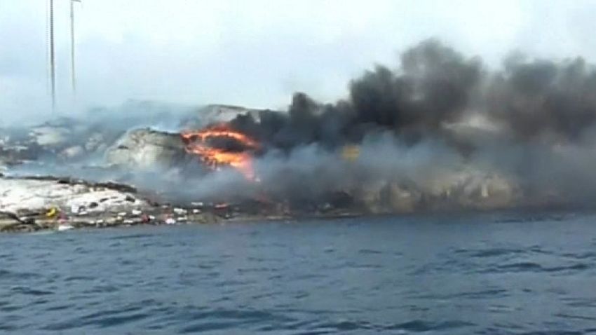 Norway-Helicopter-Crash-Flames