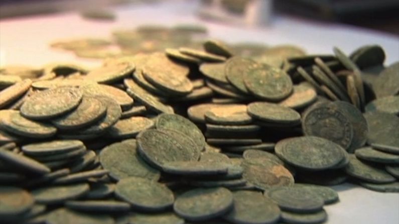 Over 1,300 pounds (590 kg) of bronze Roman coins dating to the 3rd century A.D. were <a href="index.php?page=&url=http%3A%2F%2Fedition.cnn.com%2F2016%2F04%2F29%2Feurope%2Fspain-roman-coins-found%2F">unearthed</a> in April 2016 by construction workers digging a trench in Spain.