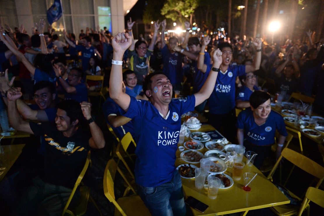 Thai football fans have been getting in on the act too.