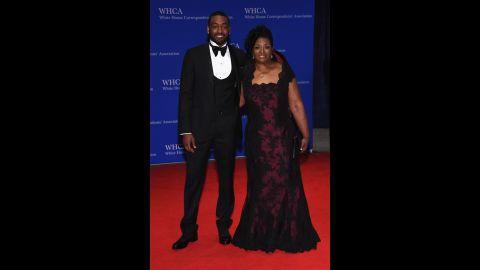 NBA player John Wall and his mother Frances Pulley.