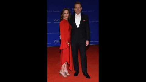 Actors Bryan Cranston and wife Robin Dearden.