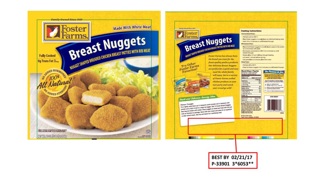 Foster Farms recalling chicken nuggets