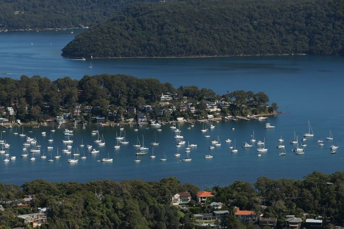 An array of yachts on Pittwater. 
