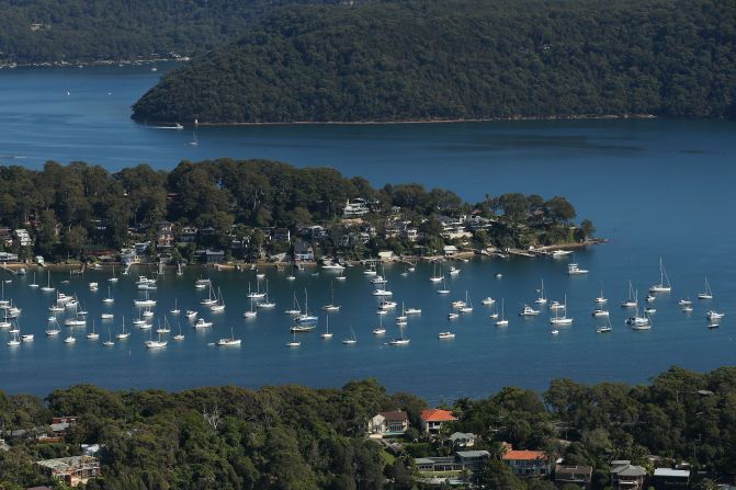 An array of yachts on Pittwater.