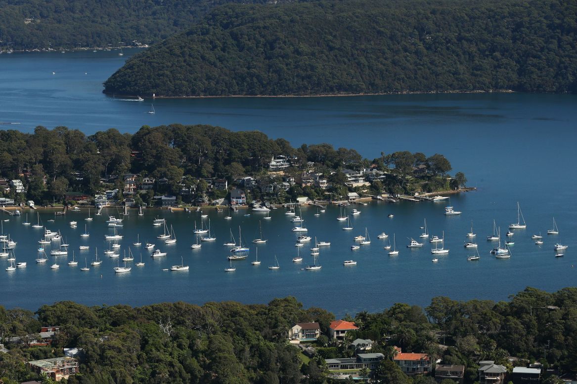 An array of yachts on Pittwater. 