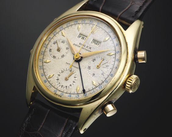 Made circa 1955, this sporty chronograph has been named after dashing French skiing champion Jean-Claude Killy, a triple Olympic champion who wore this model on and off the slopes.