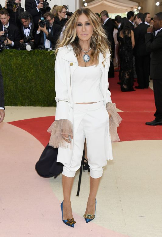Actress Sarah Jessica Parker wears Monse, an  up and coming brand. 