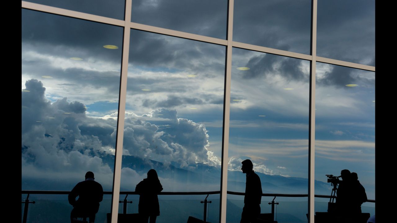 Travelers got a great view from La Montana -- the first station of the newly refurbished Mukumbari cable car system, which reopened in April for the first time since 2008.