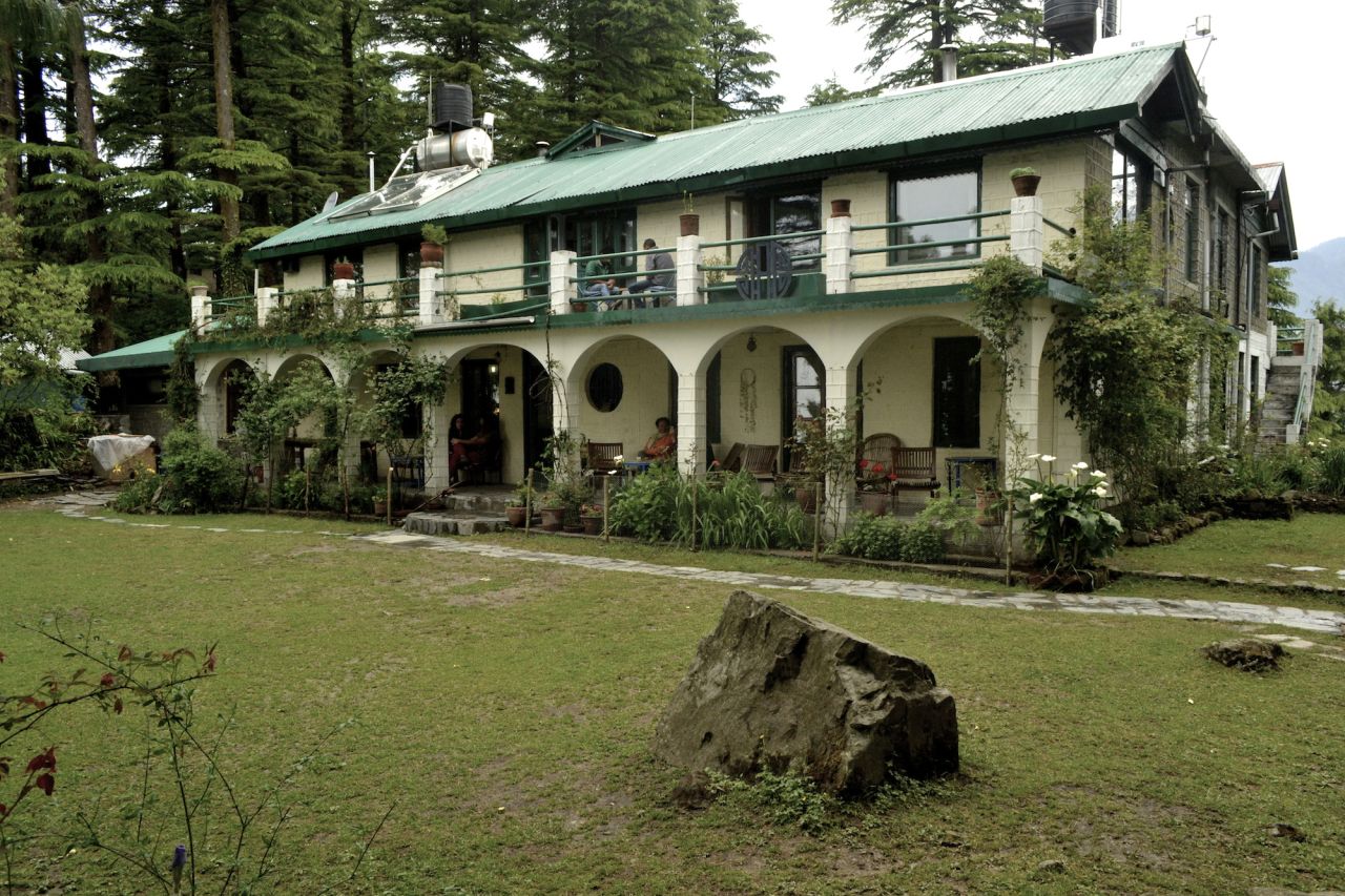 The picturesque Hotel Eagles Nest is a small property with seven rooms and a dining area. 