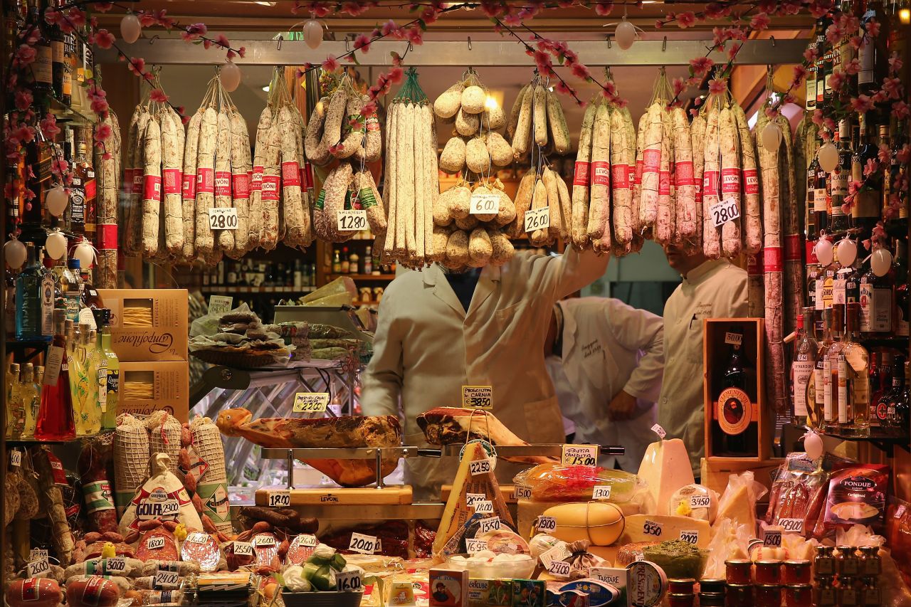 Campo de' Fiori -- famous for food. 