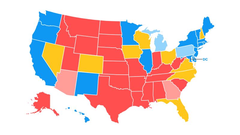 Road To 270 Cnns General Election Map Cnn Politics 