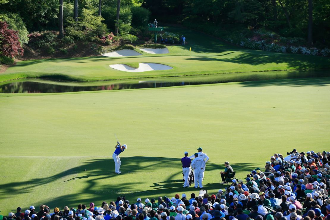 Jordan Spieth amassed a quadruple-bogey seven on Augusta's short 12th in the Masters.