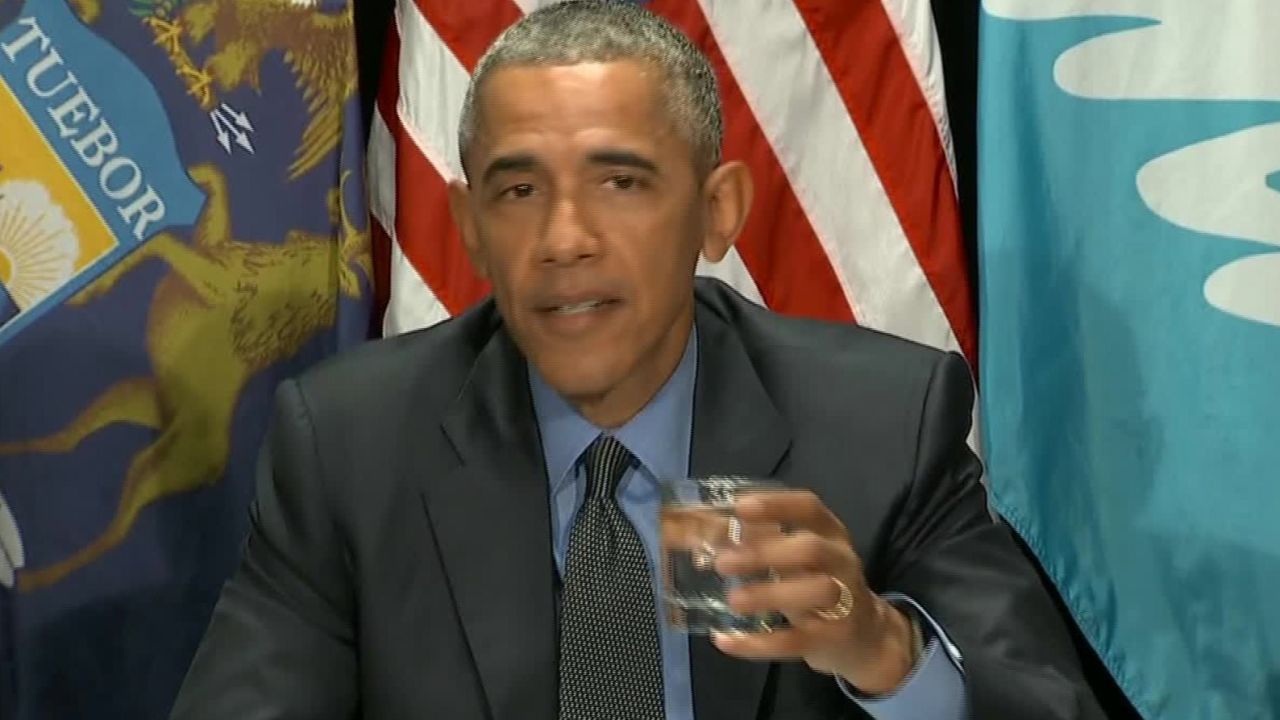 President Obama visited Flint in May.