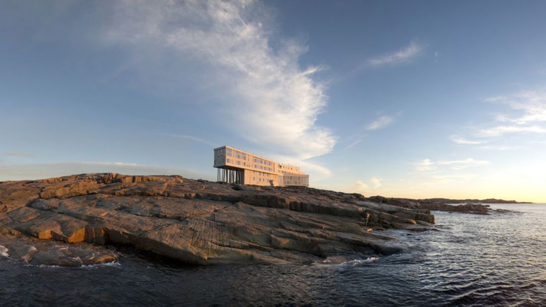 <strong>Fogo Island Inn, Canada: </strong>Built on a rocky outcrop in Newfoundland, the inn feels as if it's floating above the water thanks to floor-to-ceiling views that frame crashing waves and moody skies.<br />