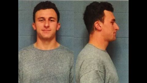 Football player <a href="http://www.cnn.com/2016/05/04/us/johnny-manziel-booked/index.html" target="_blank">Johnny Manziel</a> turned himself turned himself in to police in Highland Park, Texas, on Wednesday, May 4, and was booked on misdemeanor assault charges, said Lt. Lance Koppa with the Highland Park Department of Public Safety. Manziel is accused of assaulting his former girlfriend in January. He has denied hitting her, and his lawyer said he'll plead not guilty.