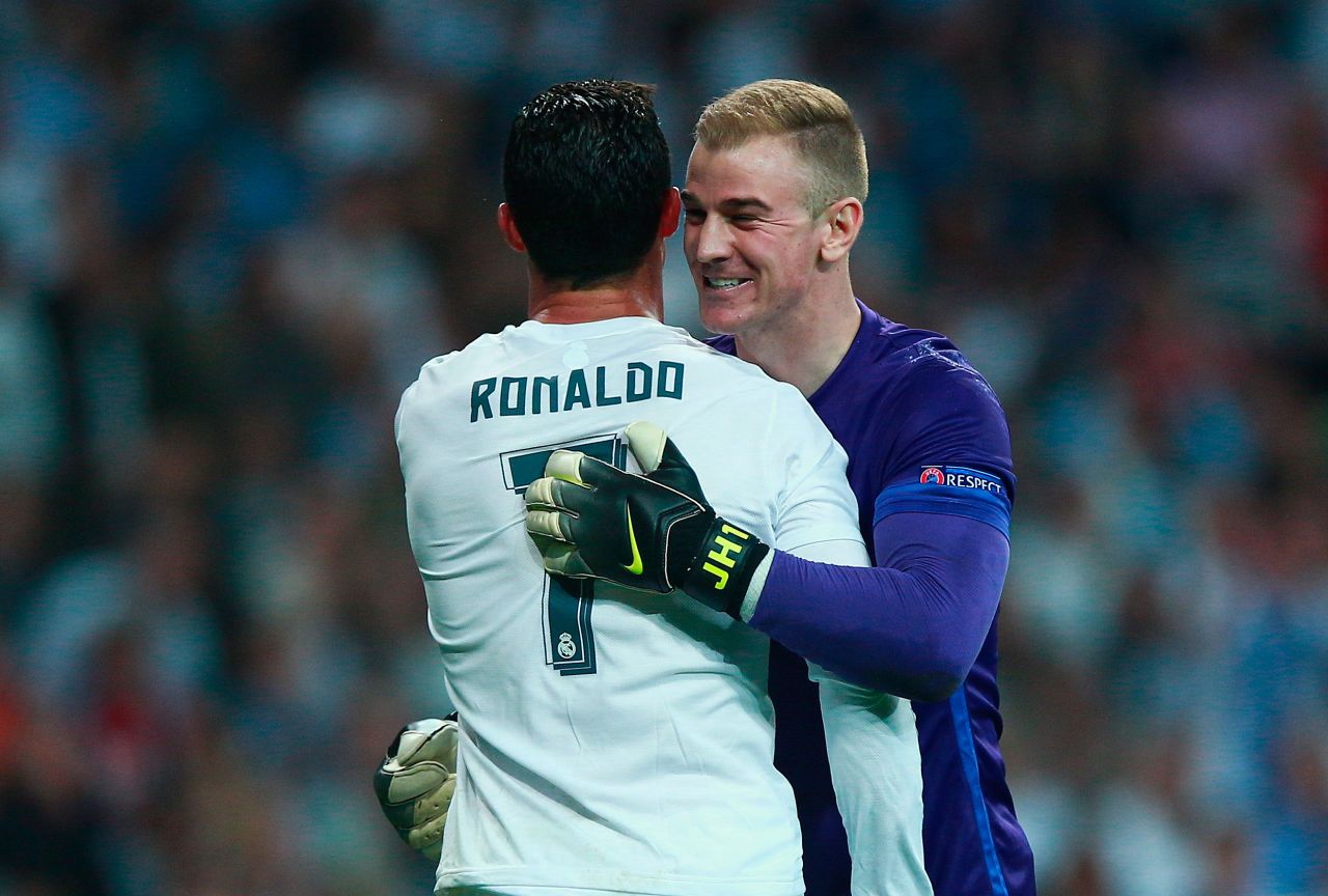 Joe Hart, the City goalkeeper, made a number of impressive saves to deny Ronaldo as well as Luka Modric as Real pushed for a second goal.
