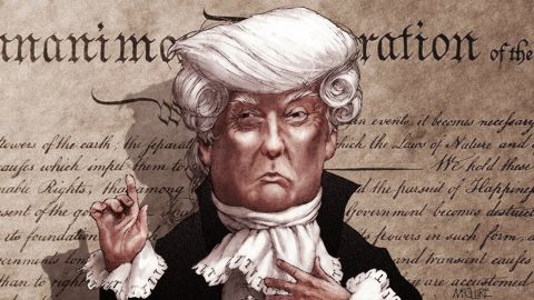 trump founding father illustration