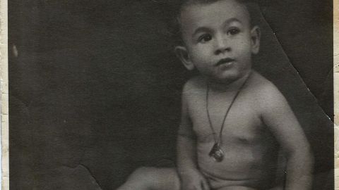 Solomon Moshe as a todder in Greece, before the Nazis invaded.