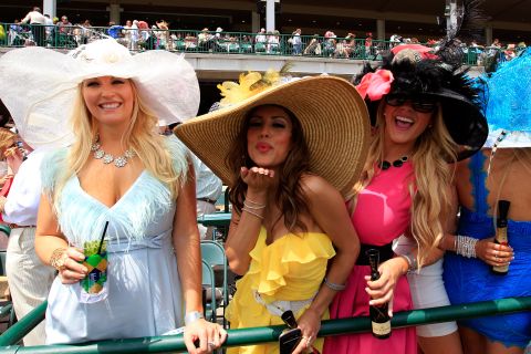 A colorful crowd at the 2012 Derby.