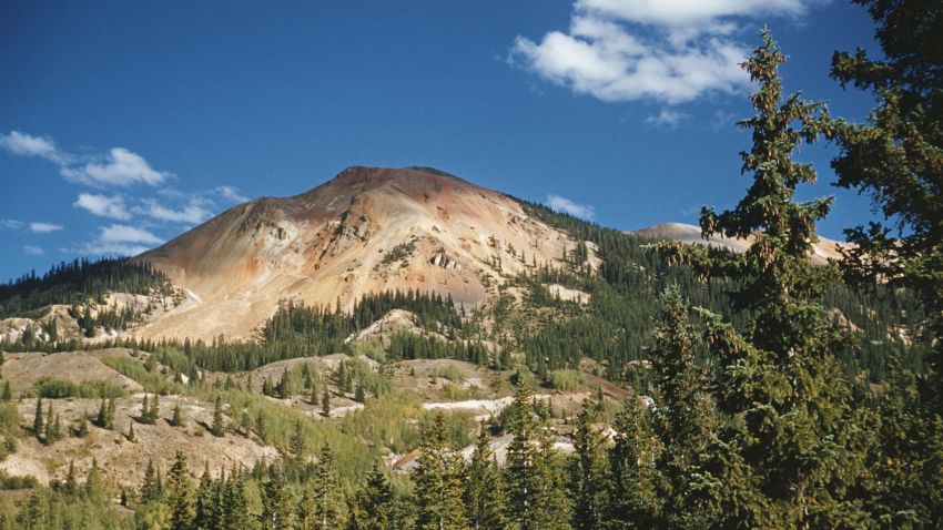 Red Mountain as seen from Red Mountain Pass, San Juan Mountains, Colorado, circa 1962. (Archive Photos/Getty Images)