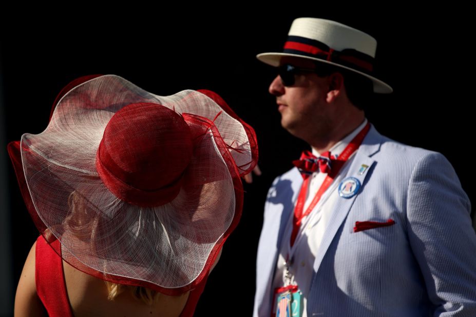 Nicknamed the "Run for the Roses" due to the blanket of roses draped on the winning jockey, the Derby has long inspired red accessories among race-goers.