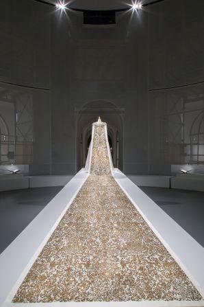 Wedding ensemble, Karl Lagerfeld for House of Chanel, Autumn-Winter 2014/15<br />haute couture collection.