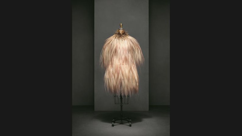 Evening dress by Yves Saint Laurent,<br />Autumn-Winter 1969--70 haute couture collection.