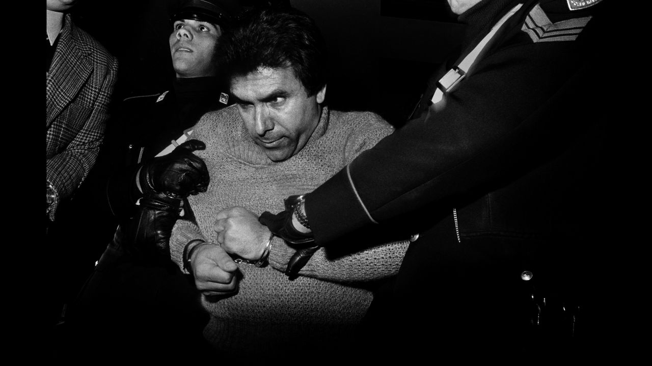 Notorious Mafia boss Leoluca Bagarella is arrested in Palermo, Italy, in 1980. Photographer Letizia Battaglia has spent her career documenting Mafia crimes in her native Sicily.