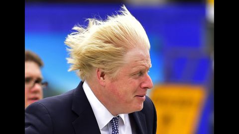London Mayor Boris Johnson arrives at a Conservative Party election rally on May 5, 2015. As London elects a replacement for outgoing Mayor Boris Johnson, look back at some of his most photogenic moments.