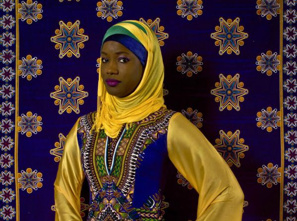 Oumy Ndour (2015) The Studio of Vanities by Omar Viktor Diop. The Senegalese photographer's works are distinguishable through his vivid use of color and patterns.