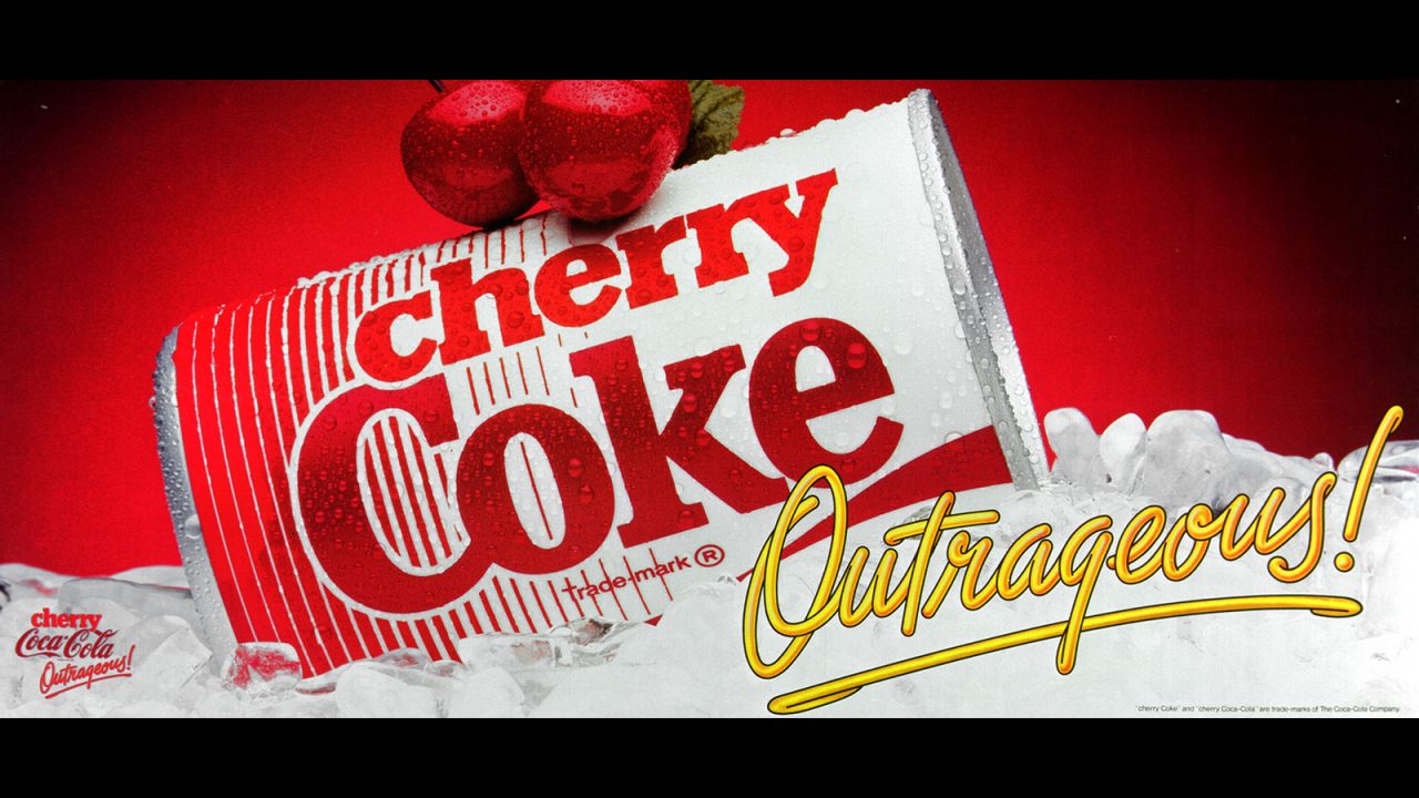 <strong>1985:</strong> Cherry Coke puts a contemporary spin on a homespun beverage many Americans enjoyed as a kid, when "soda jerks" at the local drugstore would add a splash of cherry syrup to fountain Coca-Cola.