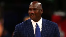 TORONTO, ON - FEBRUARY 14:  NBA hall of famer and Charlotte Hornets owner Michael Jordan walks off the court during the NBA All-Star Game 2016 at the Air Canada Centre on February 14, 2016 in Toronto, Ontario. NOTE TO USER: User expressly acknowledges and agrees that, by downloading and/or using this Photograph, user is consenting to the terms and conditions of the Getty Images License Agreement.  (Photo by Elsa/Getty Images)