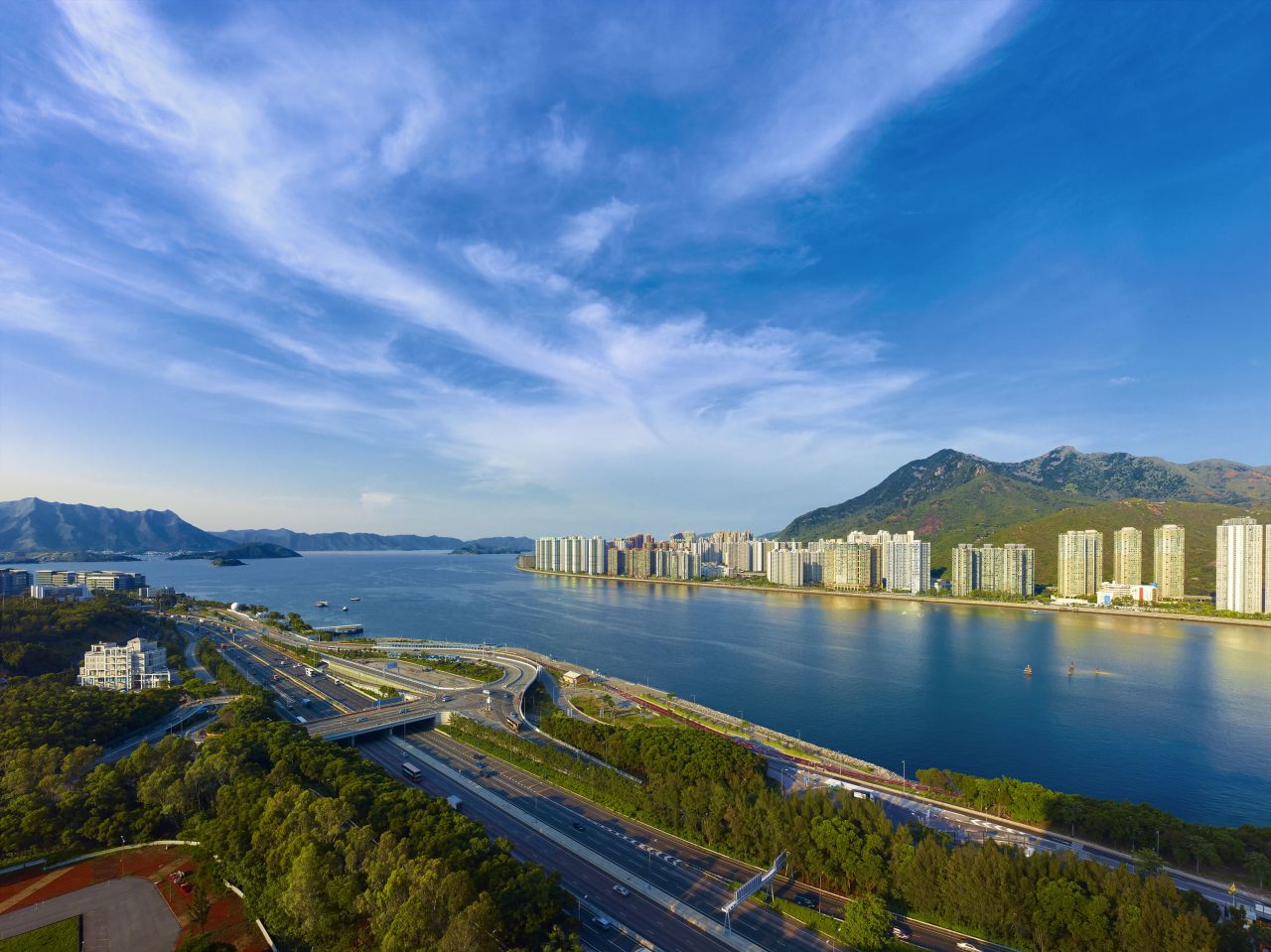 Not the HK view you were expecting? Adjacent to The Chinese University of Hong Kong, the Hyatt Sha Tin offers views of Tolo Harbour and the Kau To Shan mountains.