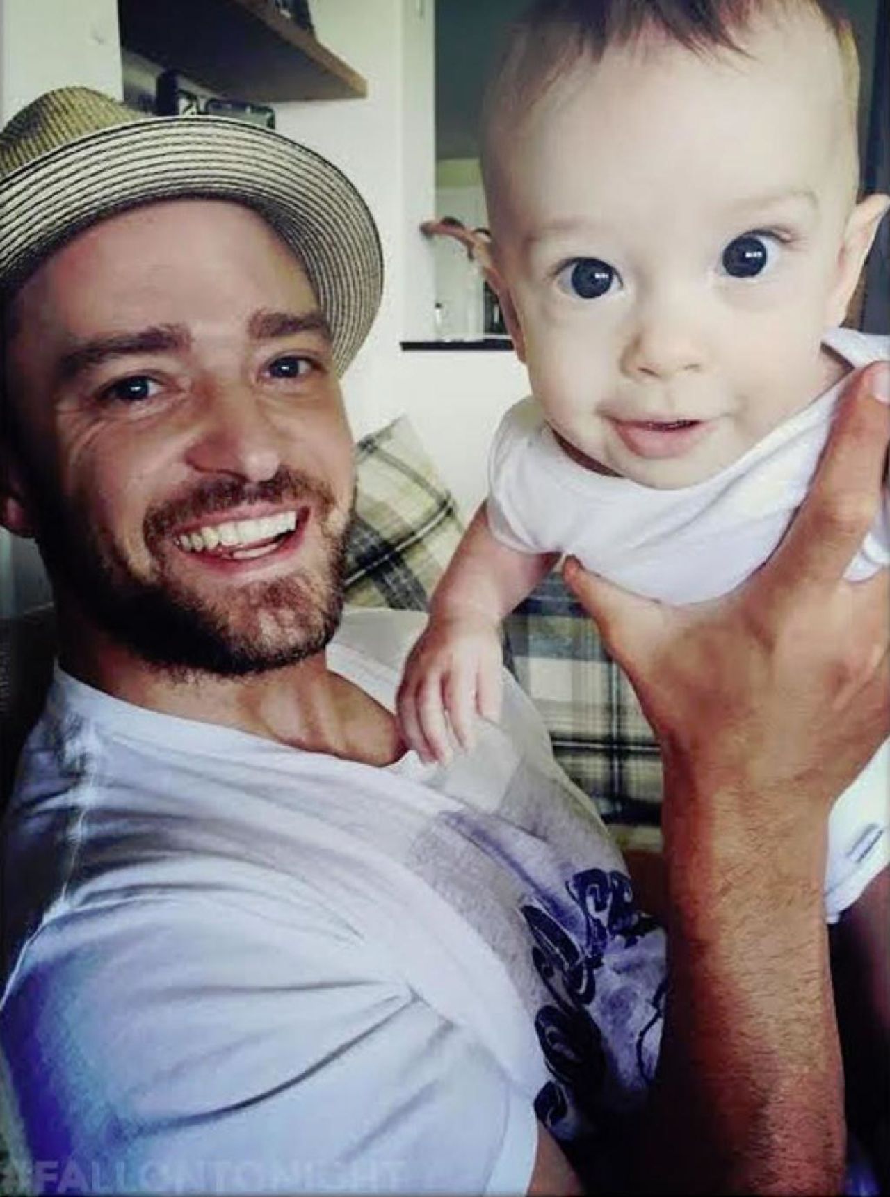 Timberlake shares a photo of his son, Silas, who Biel gave birth to in April 2015. 