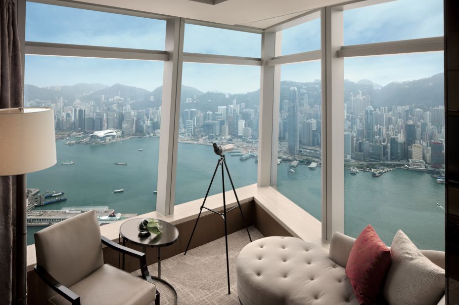 Which Hong Kong hotels give you the most view for the buck? We started a list of high achievers with the Ritz-Carlton, Hong Kong, the highest hotel in the world. It occupies floors 102 to 118 of the International Commerce Center in Kowloon.