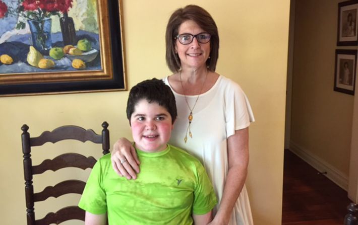 Seph, 14, was diagnosed with Duchenne muscular dystrophy when he was 3. He and his mom, Lori Watkins-Ware, are grateful to have Presley as a member of the family.