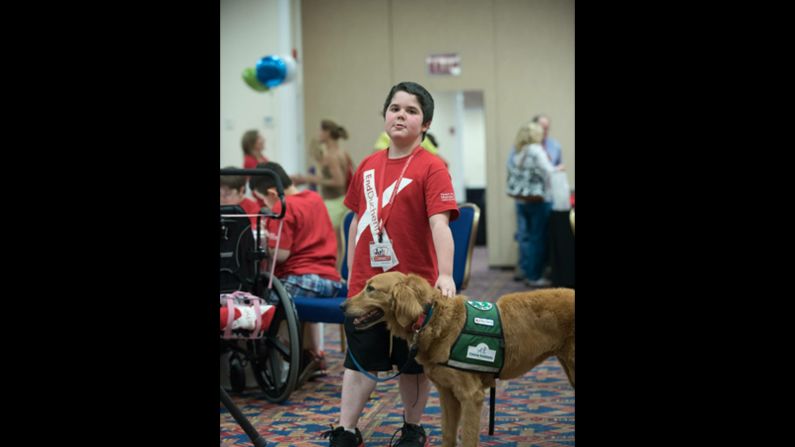 Presley and Seph attended the Parent Project Muscular Dystrophy conference last year.