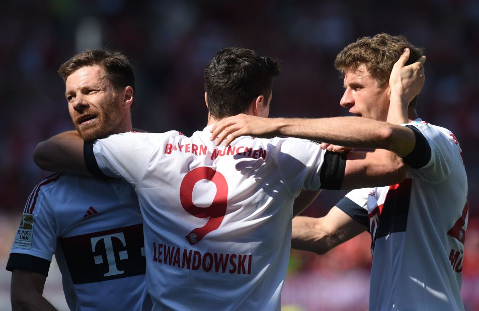 Bayern doubled its advantage shortly after, with Lewandowski on target again. The Bavarians would go on to win the match 2-1 and secure the Bundesliga title for the fourth year in succession.