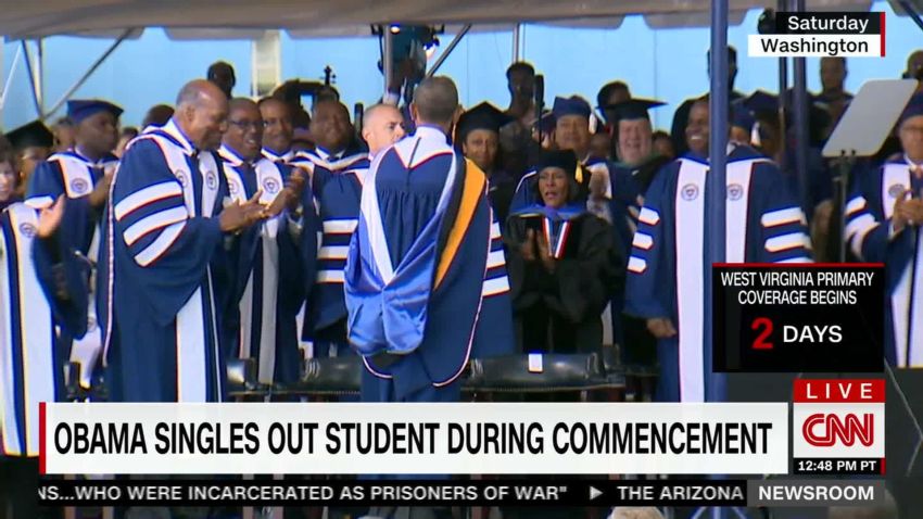 exp Obama singles out student during commencement speech_00002001.jpg