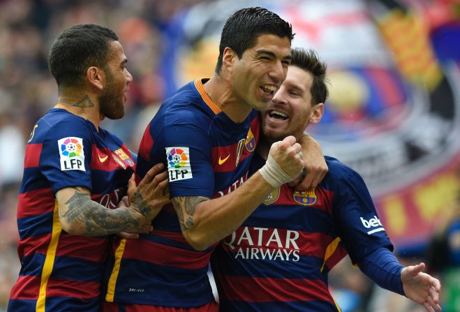 Barcelona would go on to defeat its cross-town rivals 5-0 and ensure that a victory against Granada on Saturday will secure the La Liga title.