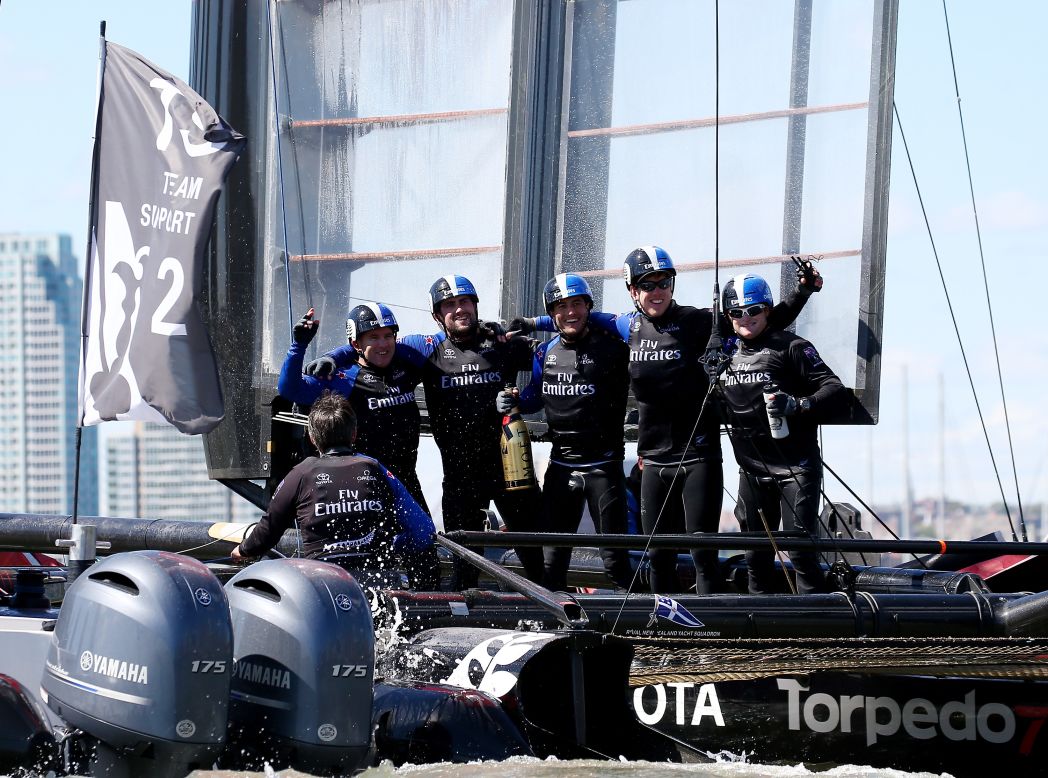But it would be Emirates Team New Zealand that would win in New York and retain its overall lead in the America's Cup standings.