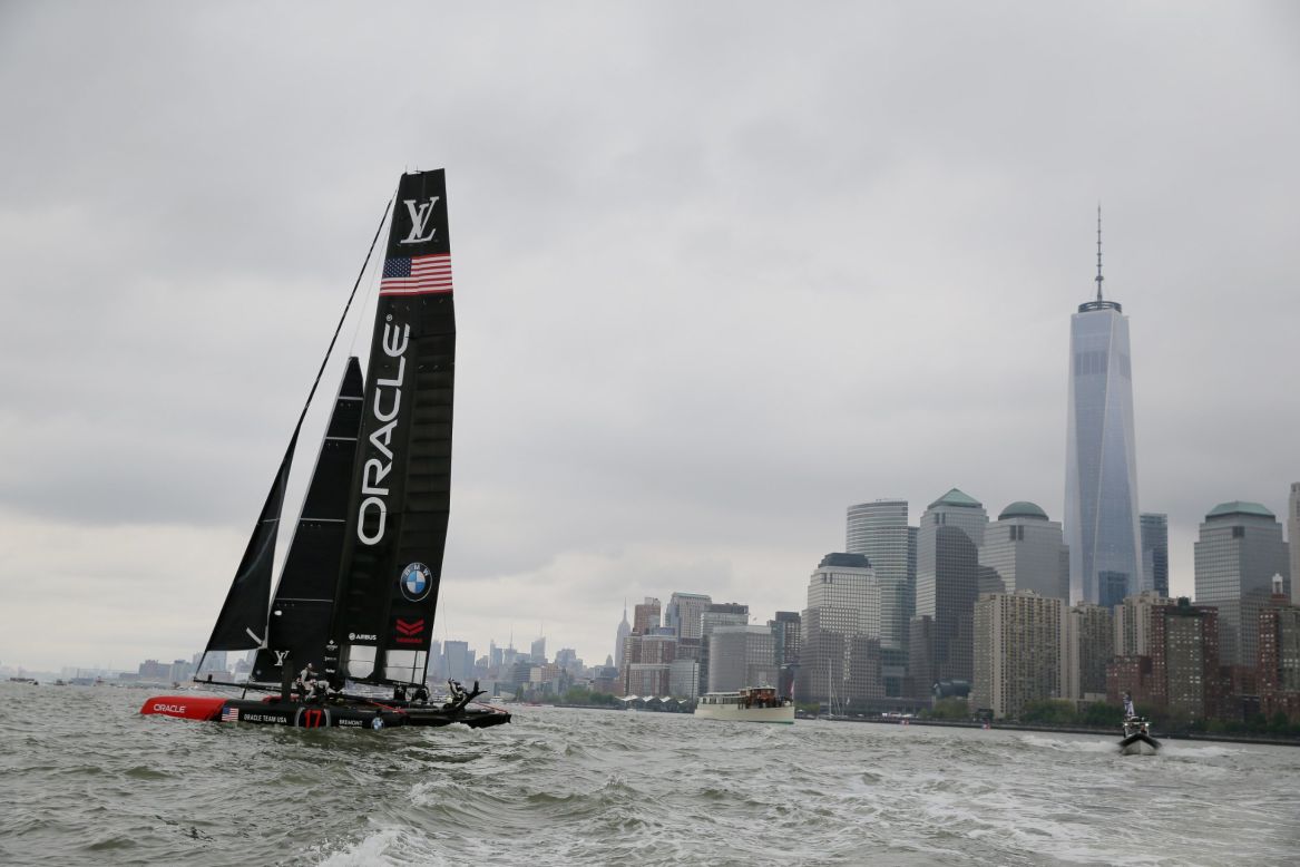 The America's Cup returned to New York City and the Hudson River for the first time since 1920 this weekend.